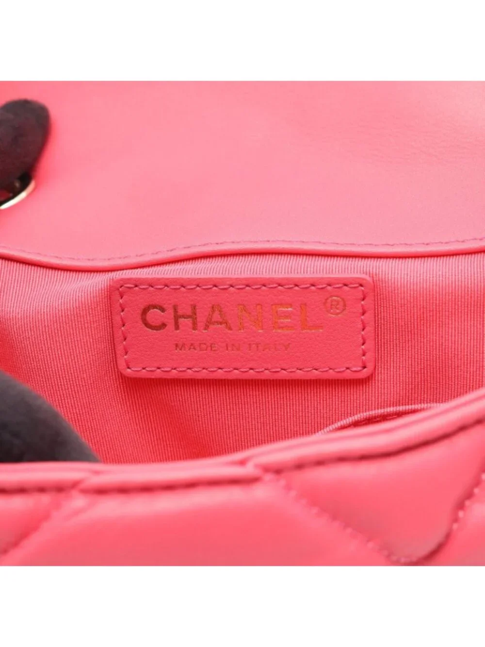 Chanel Shoulder Bag Quilted Pink Lambskin Bubble Quilt Small Flap